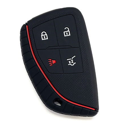 Silicone Key Fob Cover for Chevrolet - Tire Pattern Protective Case