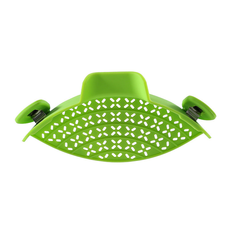 Silicone Pot Strainer - Clip-On Pasta Strainer for Pots and Pans