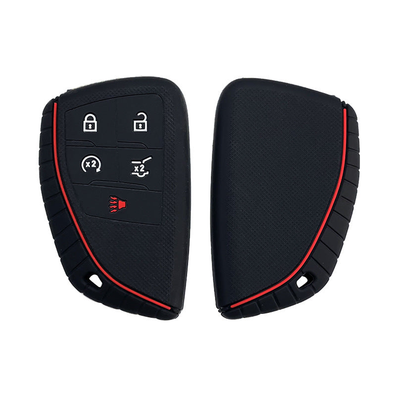 Silicone Key Fob Cover for Chevrolet - Tire Pattern Protective Case