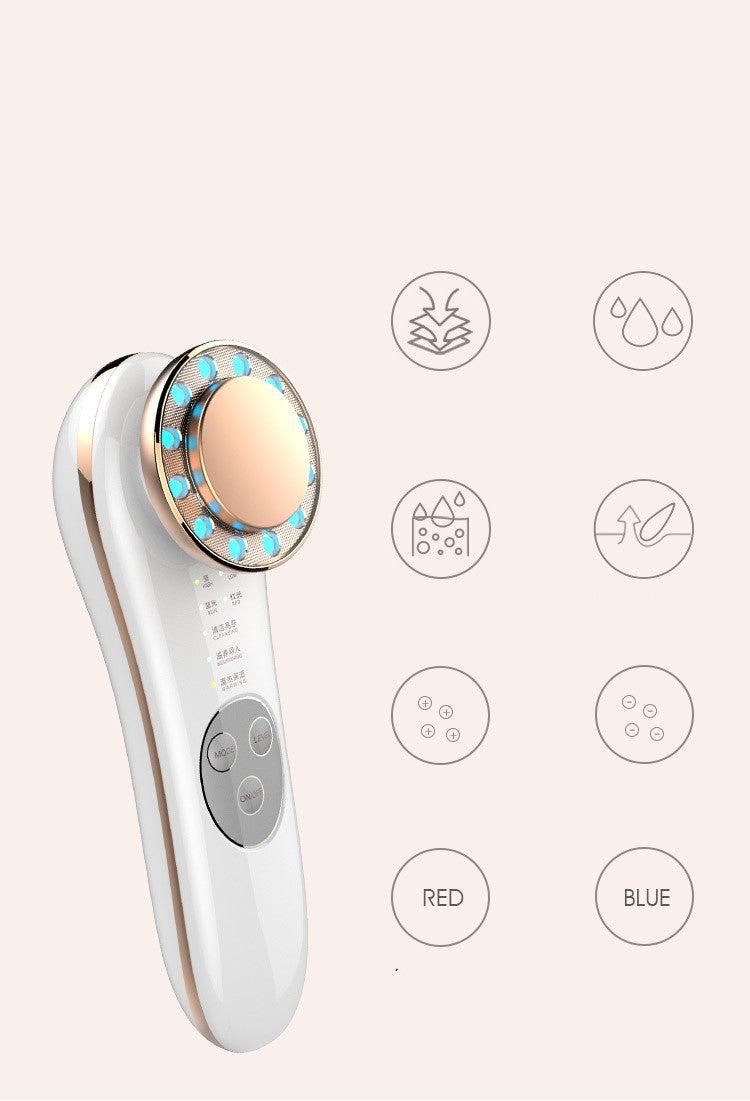7-in-1 Facial Massager - EMS Face Lifting Device with LED Light Therapy
