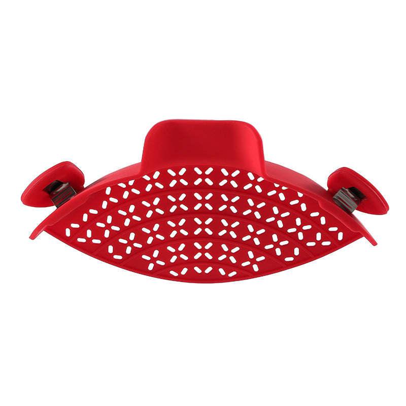 Silicone Pot Strainer - Clip-On Pasta Strainer for Pots and Pans