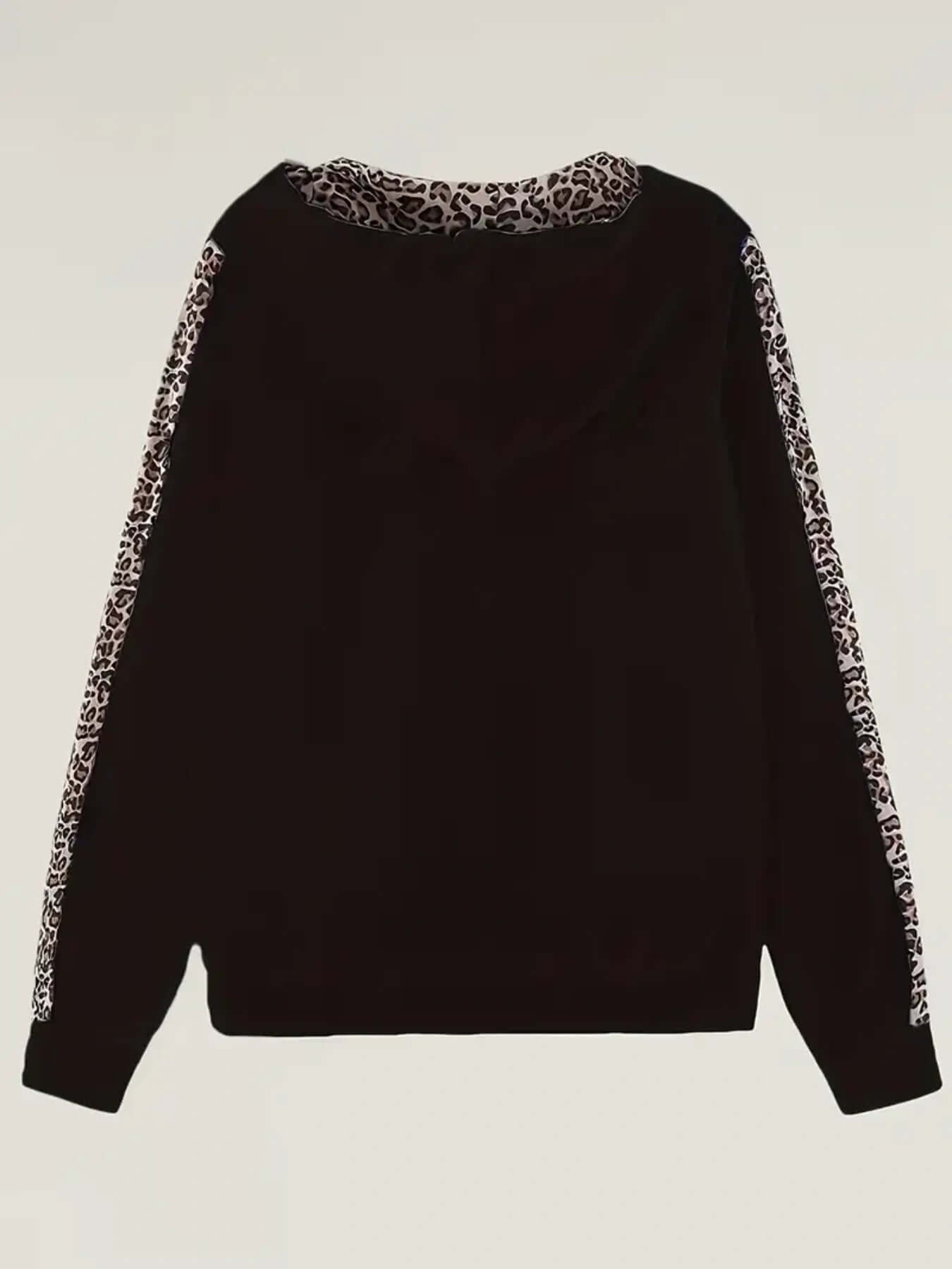 Leopard print athletic wear set - lifestyle shot showing comfort and fit