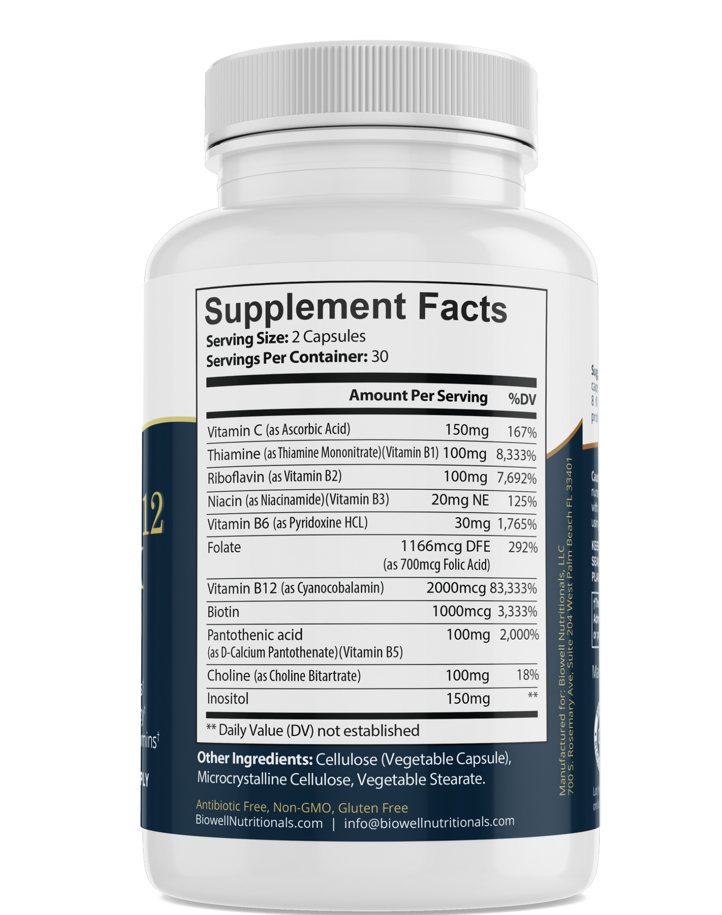 Vitamin B-12 Complex - with Choline & Inositol