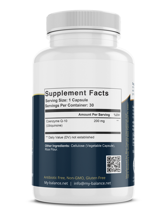 Coenzyme Q-10 Supplement - Optimize Heart & Energy Health