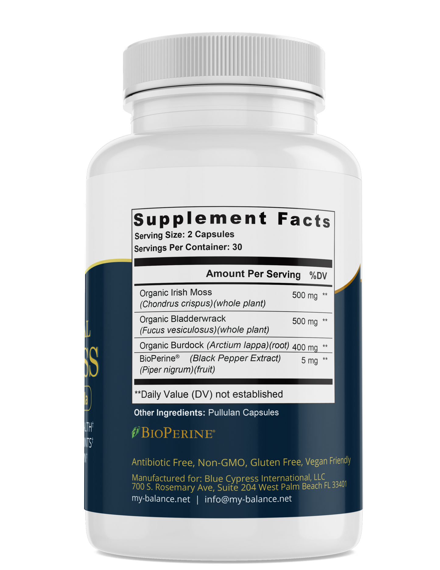 Sea Moss Organic - Nutrient-Dense Superfood Capsules