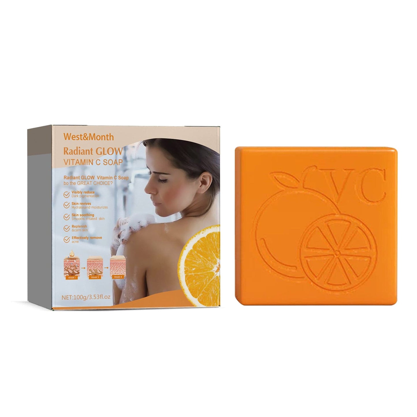 Whitening Vitamin Body Care Cleaning Soap
