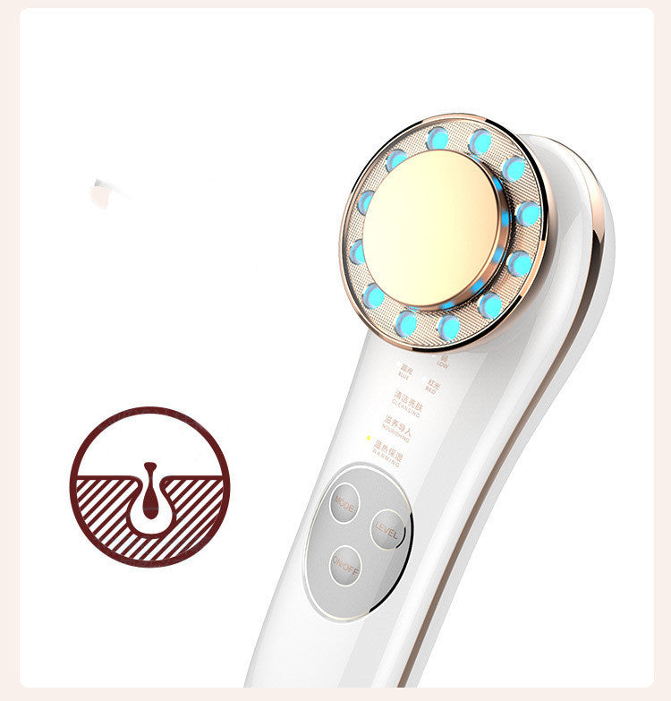 7-in-1 Facial Massager - EMS Face Lifting Device with LED Light Therapy